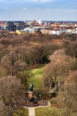 Aerial view Tietgarten Berlin Germany