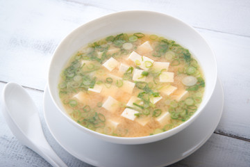 miso soup, japanese soy paste soup