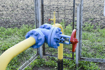 The latch on the underground gas pipeline