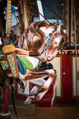 Fototapeta na wymiar Merry-Go-Round Horse