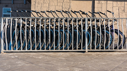 Bike Rack with Bicycles