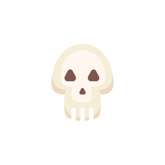Cartoon vector skull isolated illustration halloween
