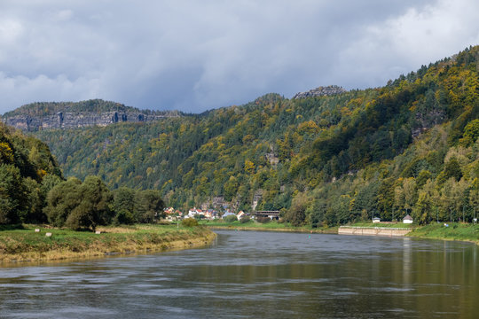 Herbst im Elbsandsteingebirge Region Bad Schandau Schrammsteine