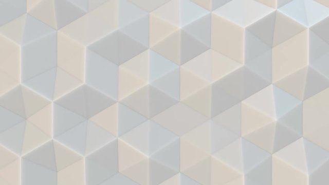 3D polygonal abstract backgraound video, 4K seamless loop