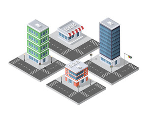 Urban Isometric area