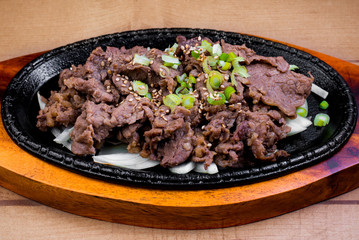 Korean marinated thin sliced ribeye, Bulgogi