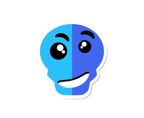 Halloween skull emoticon