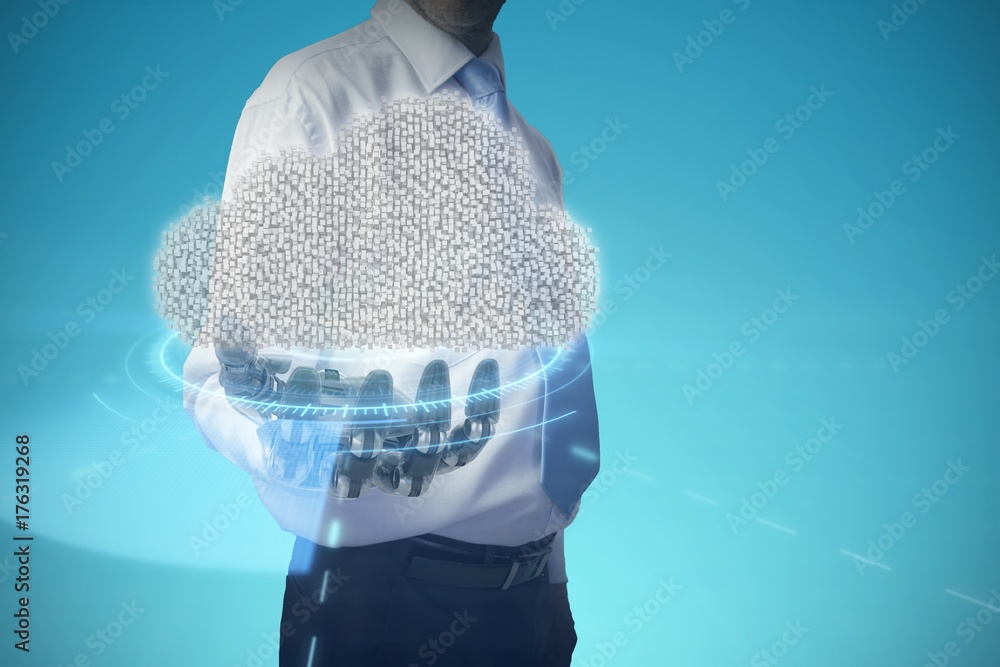Poster composite image of composite image of cloud