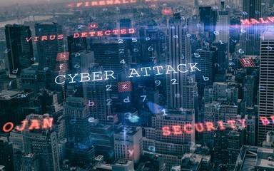 Composite image of virus background