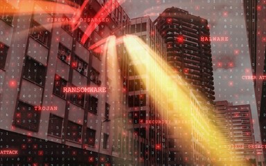 Composite image of virus background