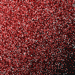 Red gold glitter. Abstract scatter with red gold glitter on black background. Pretty Vector illustration.