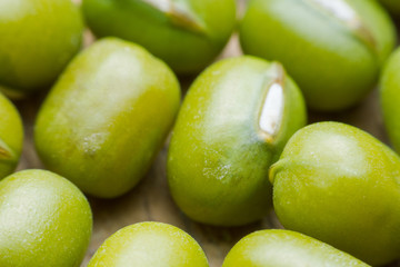 close up green bean or mung bean background