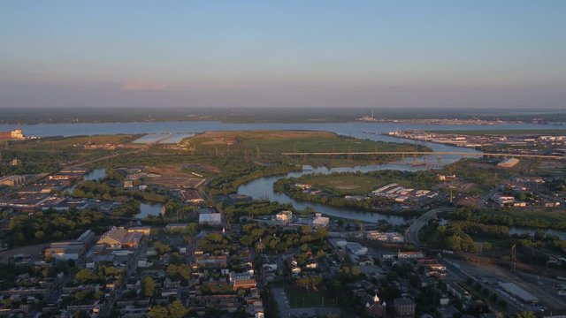 Aerial Delaware Wilmington July 2017 Sunset 4K Inspire 2