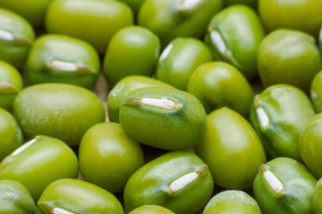 close up green bean or mung bean background