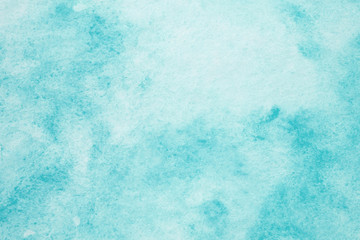 Naklejki  Niebieski abstrakcyjne malarstwo akwarela teksturowane na tle białego papieru