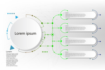 Vector Infographic label design with icons and 5 options or steps. Infographics for business concept. Can be used for presentations banner, workflow layout, process diagram, flow chart, info graph