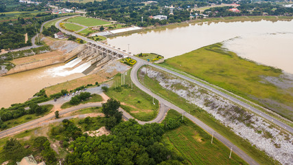 An aerial view of  Floodgate
