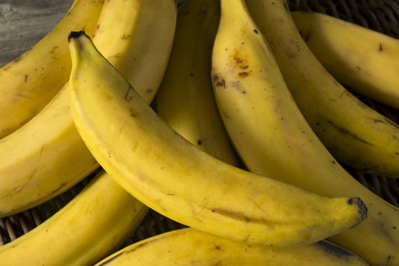 Raw Organic Yellow Plantain Bananas © Brent Hofacker