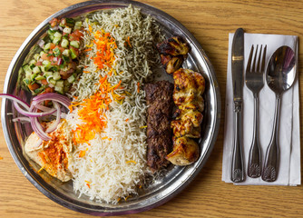 Middle Eastern meal