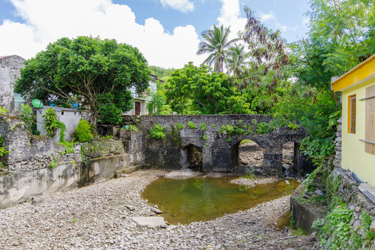 Spanish style old stone bridge at Batan Island, Batanes