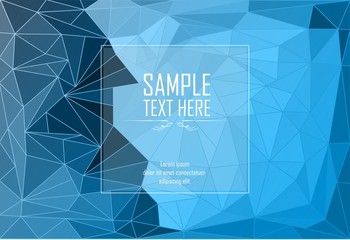 Abstract blue geometric background