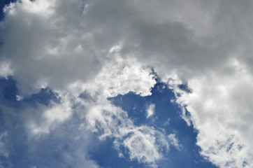 blue sky with clouds