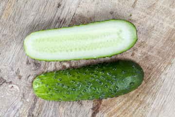 sliced cucumber