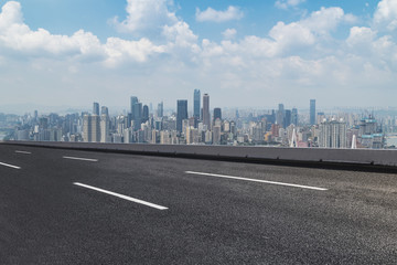 Fototapeta premium City buildings, landscapes and roads