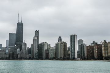 chicago buidlings and street life