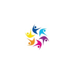 colorful teamwork logo