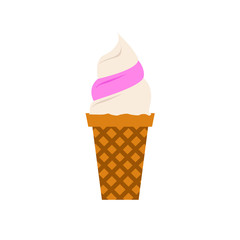 Vanilla-Strawberry Ice Cream Swirl
