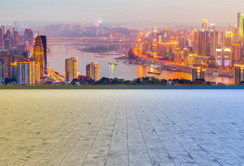 Obraz premium City buildings, landscapes and roads