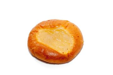 bakery with jam on white background