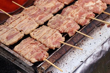 pork roast on street food