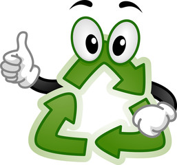 Recycle Mascot Illustration