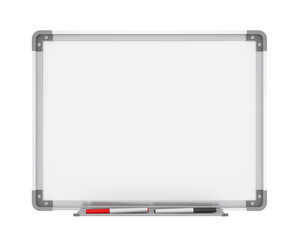 Blank Whiteboard Isolated