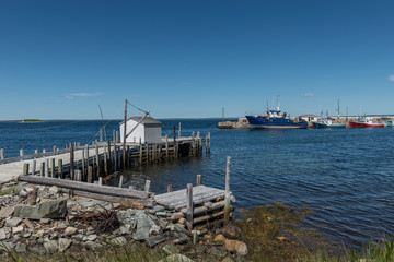 Fototapeta na wymiar Tancook dock - Nova Scotia Canada