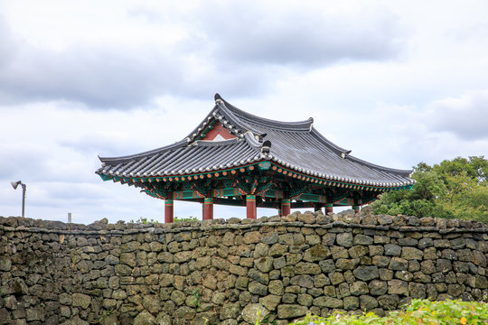 The Seongeup Folk Village in Seogwipo in the Jeju Special Administrative Province, South Korea