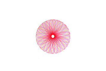 Abstract Spirograph writing designs Round symbol