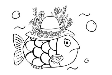 Wow! Schicker Hut, liebe Fischdame!