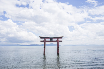 白髭神社　琵琶湖