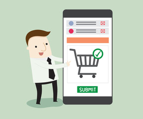 Shopping on online store