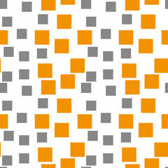 Seamless abstract geometric colorful vector pattern with chaotic square