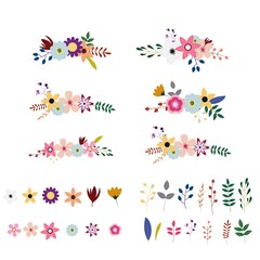 floral bouqets collection ,vector desgin
