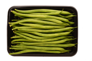 Kenyan green beans in a box