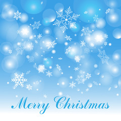 winter background with snowflakes