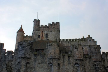 Fototapeta na wymiar Castle in Ghent Belgium