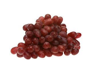 A branch of red grapes