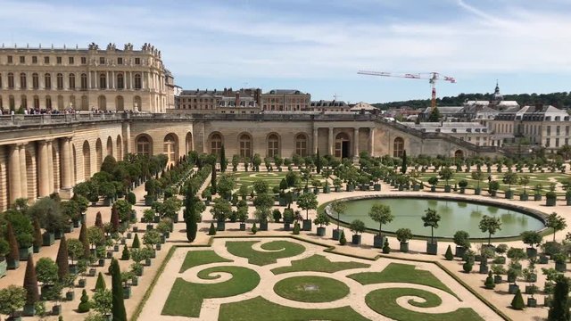 The Palace of Versailles and Garden view, France