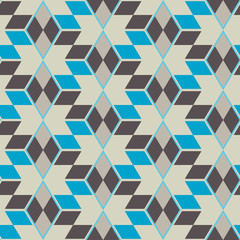 Seamless mosaic pattern. Geometric background. Vector Illustration.